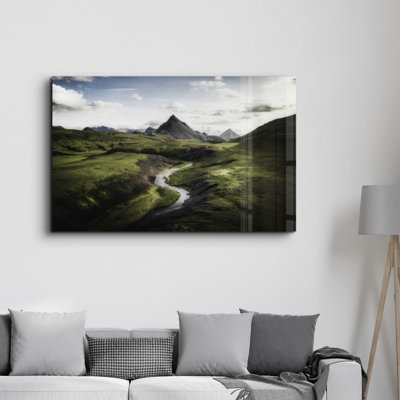 Peinture décorative en verre trempé