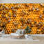 Papier peint adhésif auto-adhésif moderne pour la chambre à coucher avec des abeilles