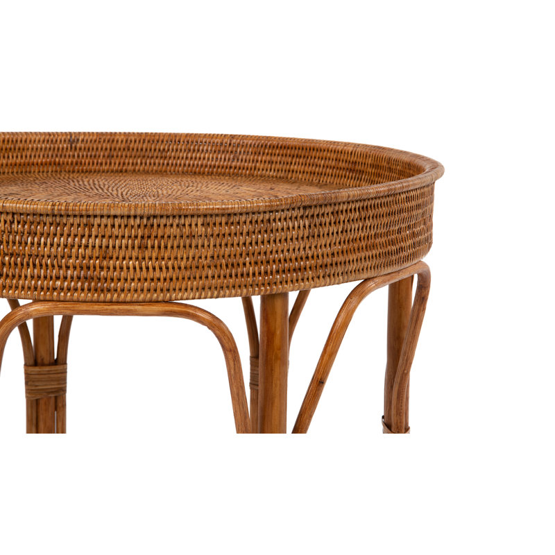 Andersen Tray Top End Table, Honey Brown