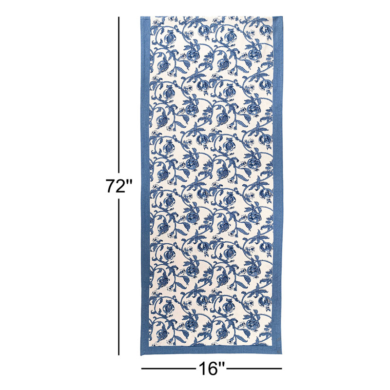 Brona Remove Table Runner, 72" L x 16" W, Blue