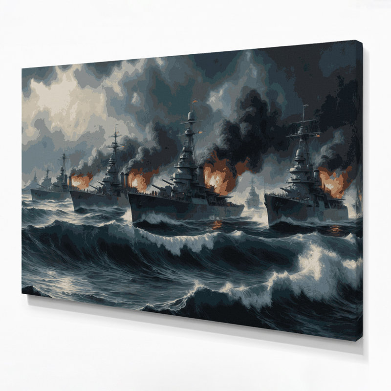 Art mural sur toile bleu, H 20 po x l 24 po