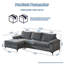 Rita 100.02" Wide Upholstered Corduroy Modular Sectional Sofa-1177622114