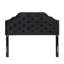 Tête de lit tapissier capitonnée de taille grand, tête de lit en bois massif avec pieds en métal durables, tête de lit grand à hauteur réglable avec garniture cloutée, tête de lit en tissu au design moderne capitonné