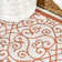 Deronte Vintage Filigree Textured Weave Cream/Orange Indoor/Outdoor Rug