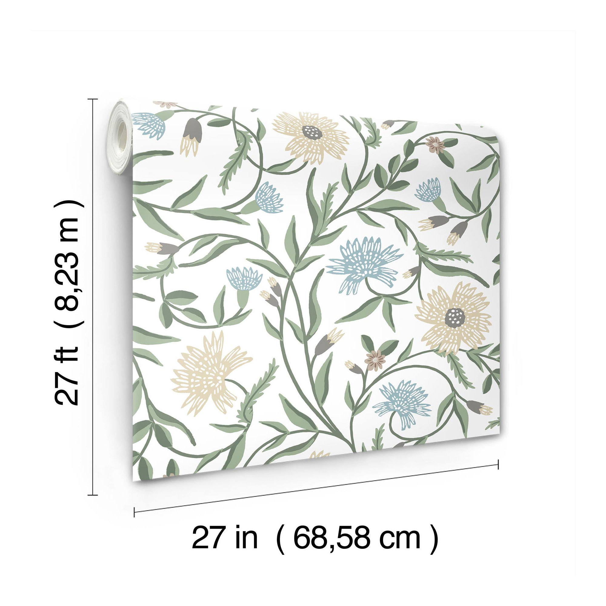 Aster Wallpaper, White