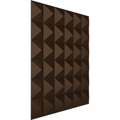 19 5/8"W x 19 5/8"H Damon EnduraWall Decorative 3D Wall Panel, Metallic Champagne Bronze (Covers 2.67 Sq. Ft.)
