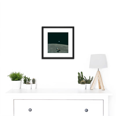 Space NASA Earth Moon Lunar Module Mars Photo - Single Picture Frame Print