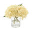 Hydrangea Arrangement In A Clear Glass Vase