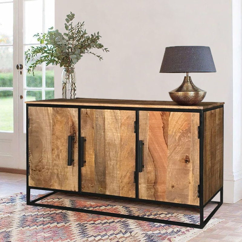 Shaner 135cm Sideboard - Industrial Sawn Finish
