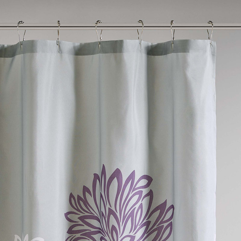 Rideau de douche à imprimé floral