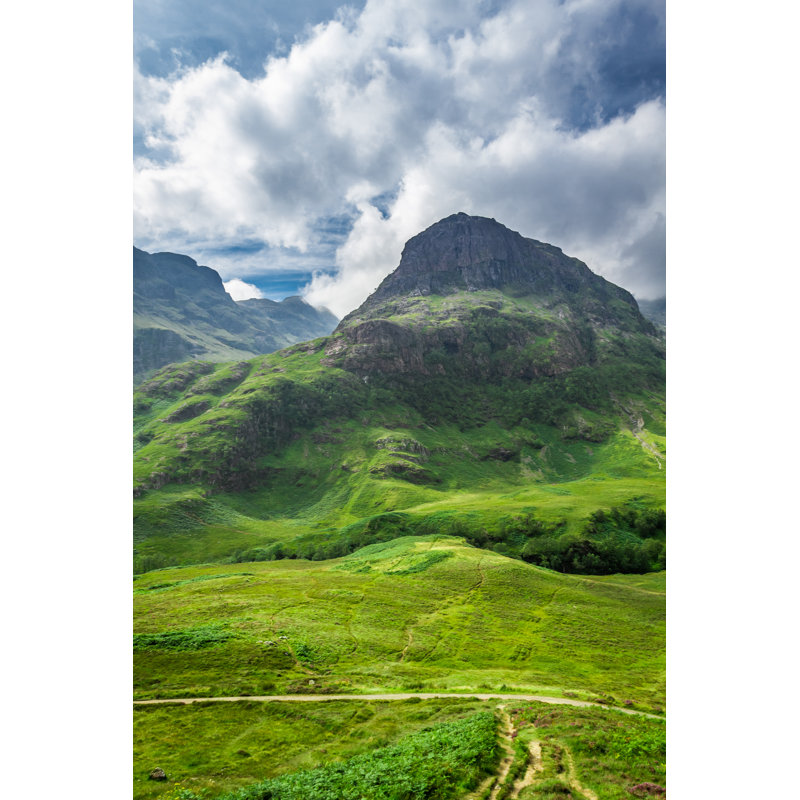 Harlowton Green Highlands In Scotland - Wrapped Canvas Print, 46cm H x 30cm W x 3.8cm D