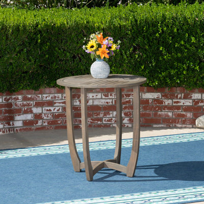 Marvin Round Teak Outdoor Bistro Table