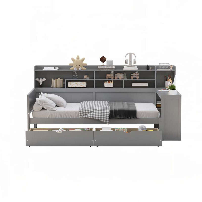 2-Drawers Storage Daybed, Twin