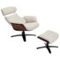 Fauteuil inclinable pivotant de 31 po avec repose-pieds Dillon