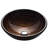 Gaia Glass Circular Vessel Bathroom Sink
