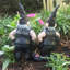 Ensemble de statue de motard 2 pièces Born-to-Ride Gnomes