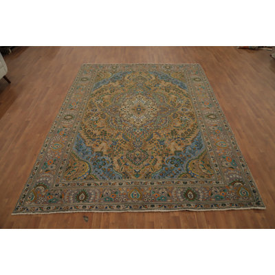 Traditional Wool Floral Area Rug 8x11