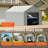 Carport Replacement Canopy Cover Top + Side Wall 10 X 20 Ft, Garage Tent Shelter Tarp Heavy-Duty Waterproof & UV Protected, Easy Installation With Ball Bungees,White (Frame Not Included)-125134906-125134907