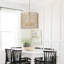 Rhamel E26 Oversized 21.25 inch Rattan Dimmable Pendant Chandelier