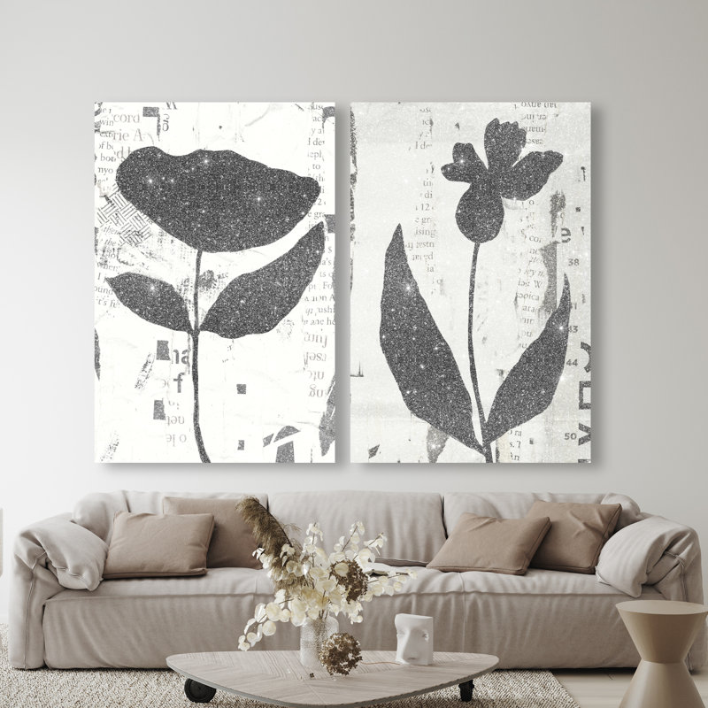 Single Flowers Set Set by Oliver Gal, 30"H x 20"W, Gallery Wrapped