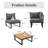 Iresha 6 - Person Modular Patio Conversation Set with Cushions-682876418