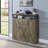 Bevil Industrial Rectangular 1-Drawer Server in Rustic Oak