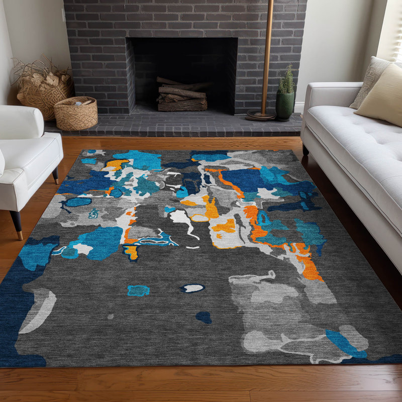  Machine Washable Indoor/Outdoor Chayden ACN1028 Rug, Rectangle 2'6" x 3'10"
