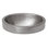18" Oval Skirted Vessel Hammered Copper Sink in Nickel