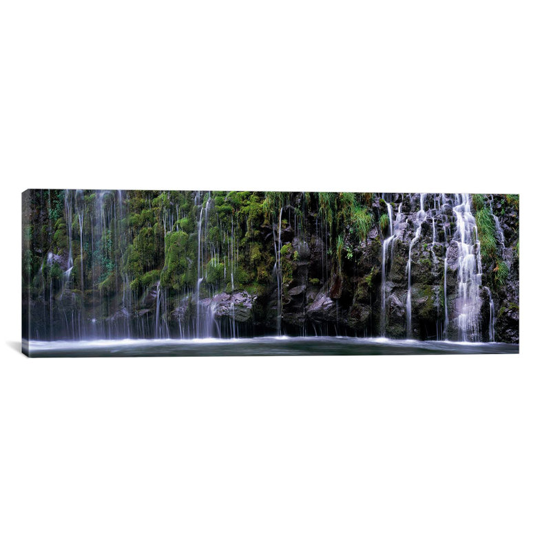 «Mossbrae Falls, Sacramento River, Siskiyou County, California», reproduction de photo sur toile tendue