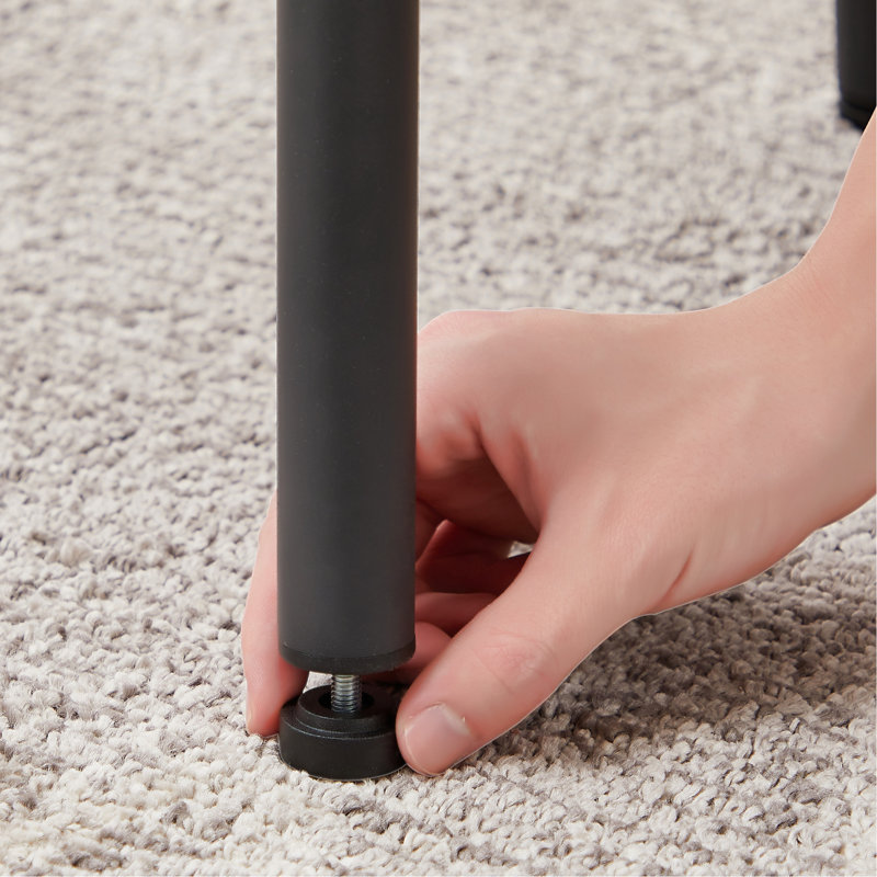 Table de bar avec siège en polyuréthane gris, pour un soutien optimal, un confort accru et une grande durabilité.