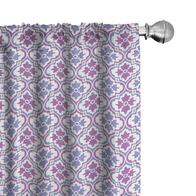 Paire de rideaux semi-transparents avec passe-tringle, 28 po x 63 po