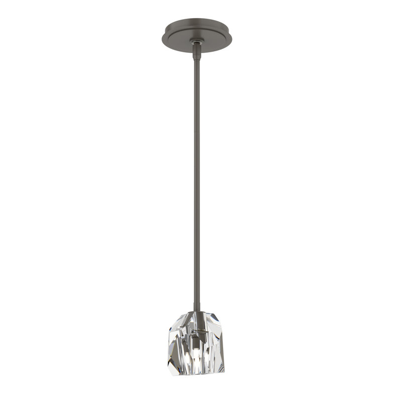 Gatsby 1 - Light Single Geometric Pendant, Dark Smoke