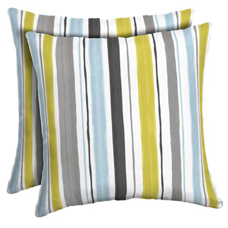 Striped Outdoor Throw Pillow
