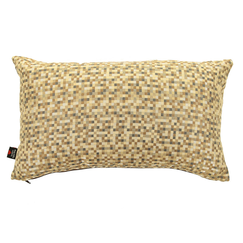 Alvaro Polka Dots Rectangular Cushion, Beige