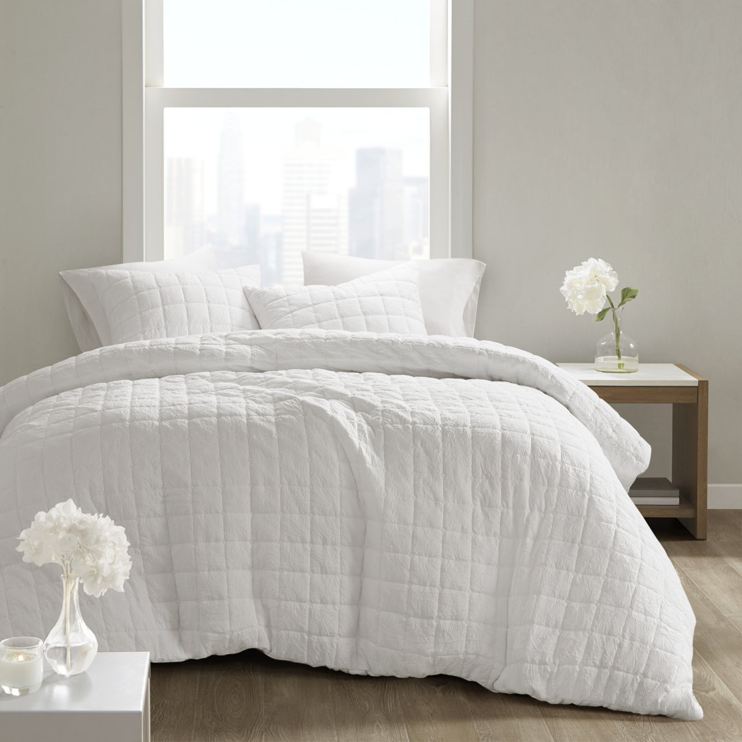 N Natori Cocoon 3 Piece Quilt Top Oversized Comforter Mini Set N Natori 