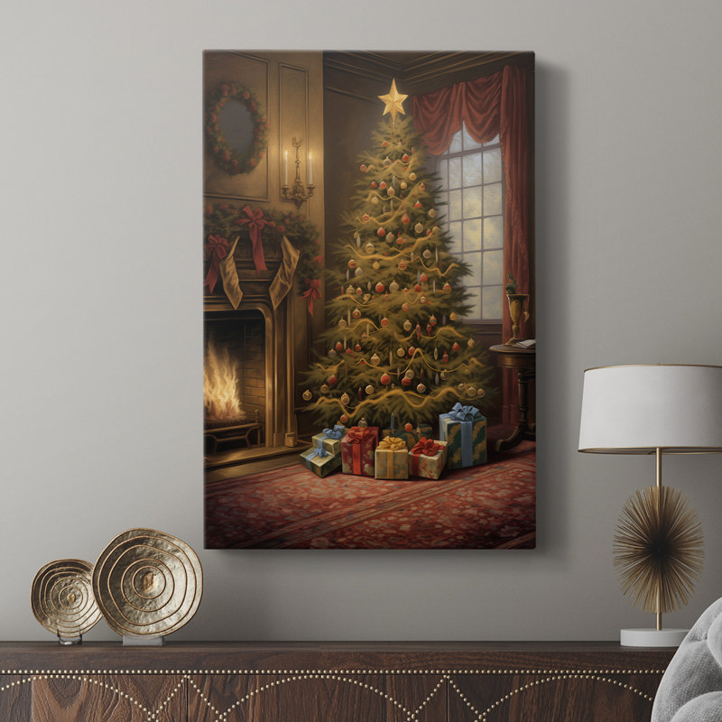 Christmas Holiday Art DIX - Gallery Cavas, H 18 po x l 12 po