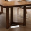 Table de salle à manger rectangulaire en bois massif Nut-Brown-1341197316