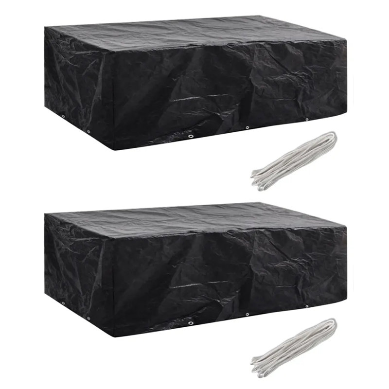 Outdoor Patio Dining Set Cover, 90cm H x 140cm W x 300cm D