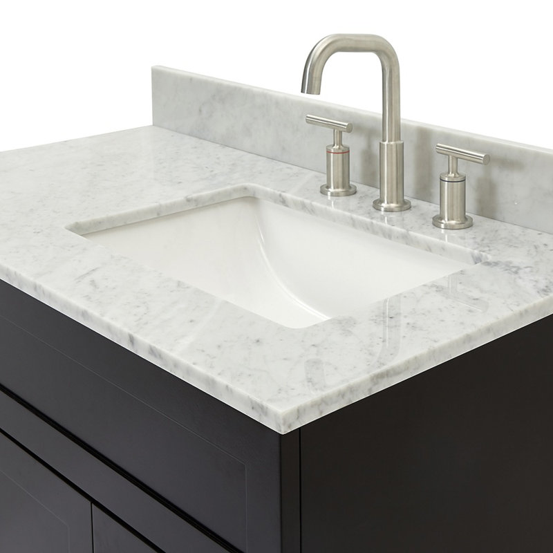 Ensemble de meuble-lavabo simple 37 po Partham, Noir