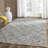 Arria Hand Woven Jute/Denim Geometric Rug in Natural/Blue-1416657684