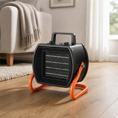 1500W Electric PTC Greenhouse Heater with Fan, Low & High Heat Modes, 40° Adjustable Angle, Overheat Protection, Portable Space Heater for Grow Tent, Small Greenhouse, Flower Room, Home and Office