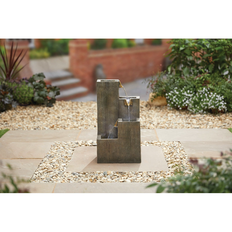 Outdoor Floor Fountain with Lights