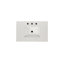 Meuble-lavabo autoportant de 30 pouces avec lavabo, comptoir en marbre d'ingénierie Carrara avec lavabo rectangulaire encastré en céramique, grande porte de rangement à fermeture en douceur