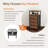 Nightstand with Charging Station, Side Table with 4 Fabric Storage Drawers-1532808892