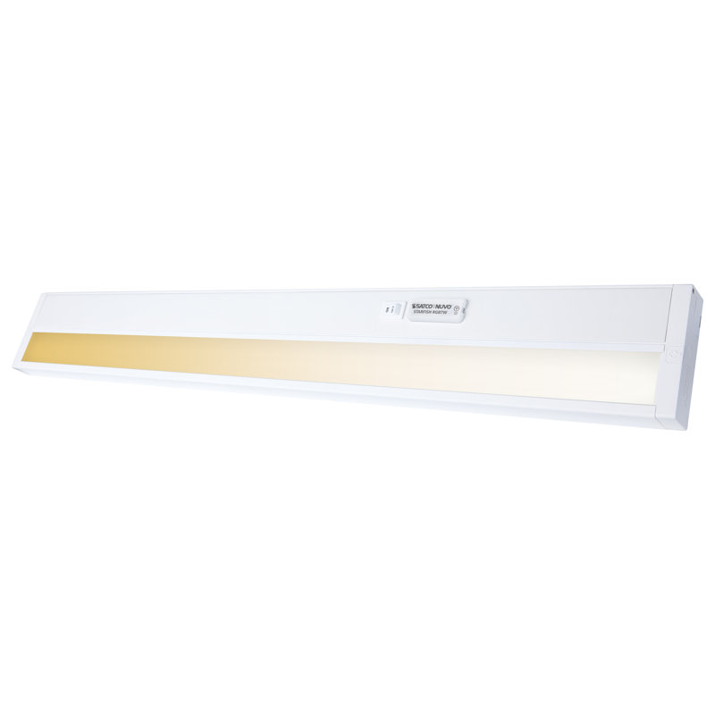 Étoile de mer à DEL 28 po SMART RVB et blanc réglable sous l'armoire, finition blanche