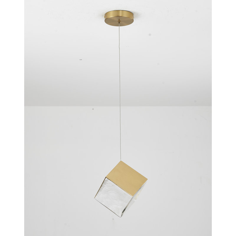 Luminaire suspendu moderne 1 lumière , Laiton