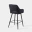 Alvy Upholstered Counter Stool with Metal Frame