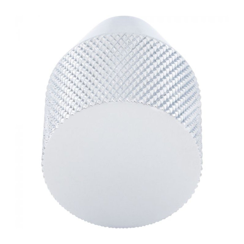 Beliza 1" Diameter Conical Knurled Knob, Polished Chrome