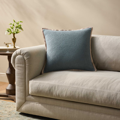 Coussin décoratif bleu Loloi
