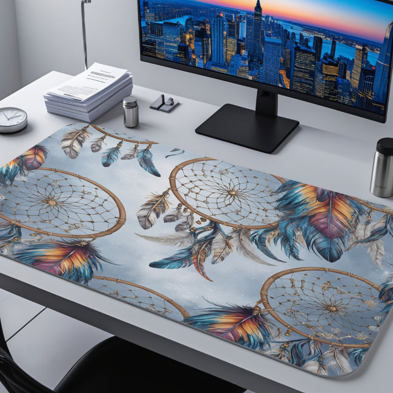 Polyester Desk Pad, 14.4x12.1